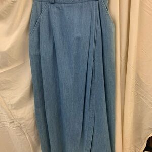 Chic Blue Maxi Skirt